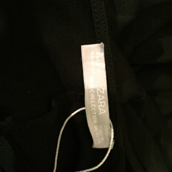 CLEARANCE NWT Zara Black Knotted Tunic Dress S - Picture 5 of 8